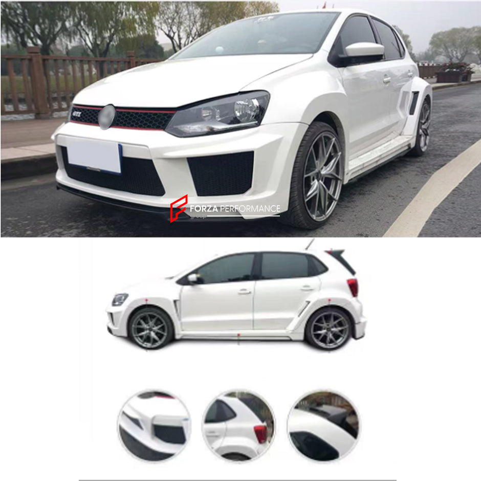 CARBON WIDE BODY KIT for VOLKSWAGEN POLO R WRC 2013 - 2016

Set Include:

Front Lip
Front Bumper
Fenders
Side Skirts
Rear Spoiler
Rear Bumper
Rear Diffuser
Material: Carbon

Note: Professional installation is required.