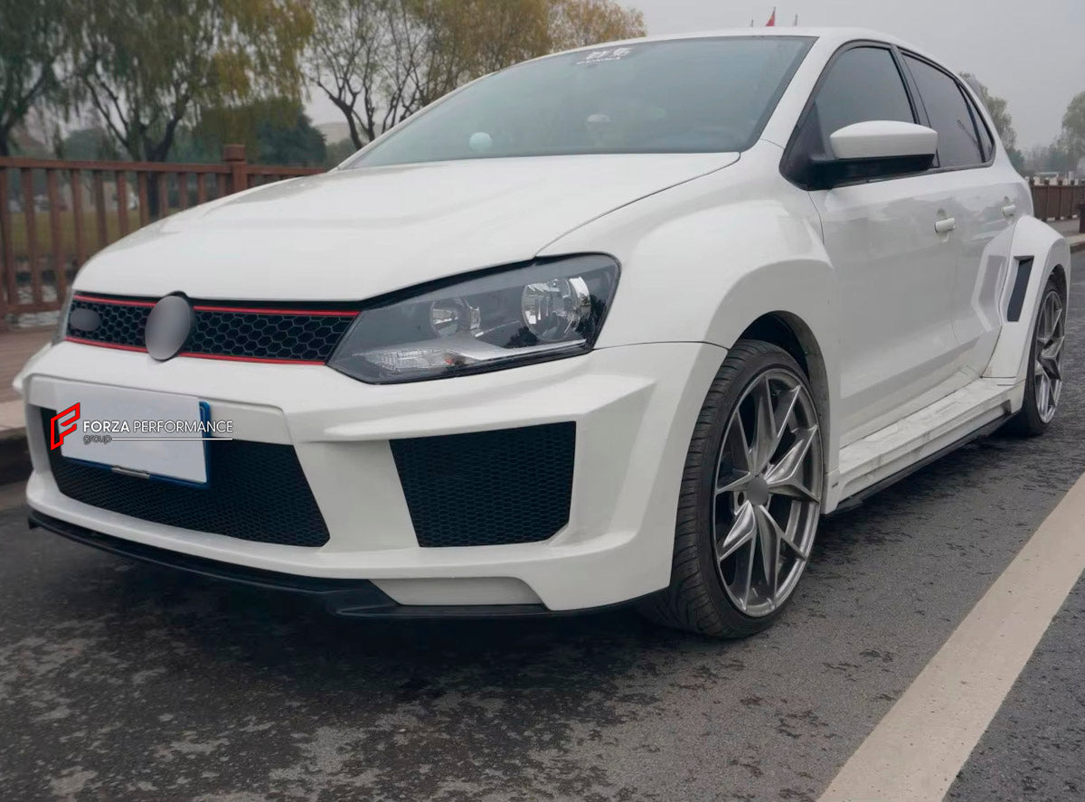 CARBON WIDE BODY KIT for VOLKSWAGEN POLO R WRC 2013 - 2016

Set Include:

Front Lip
Front Bumper
Fenders
Side Skirts
Rear Spoiler
Rear Bumper
Rear Diffuser
Material: Carbon

Note: Professional installation is required.
