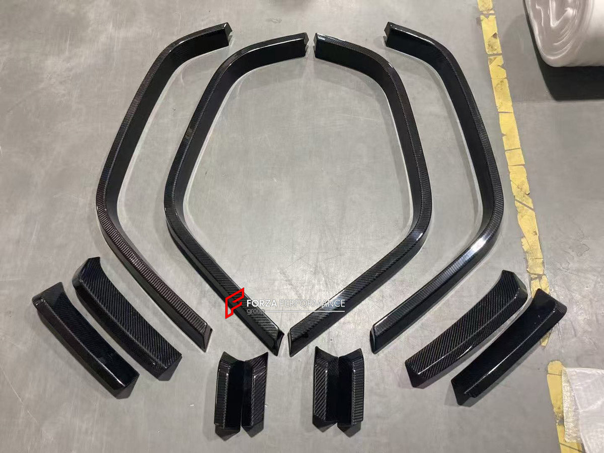 CARBON FRONT FENDERS for Mercedes-Benz G-Class W463A W464 G63 2018 - 2024
Set includes:

Wide Fenders Add-Ons
Material: Carbon

NOTE: Professional installation is required.