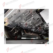 CHASSIS GUARD SKID PLATES KIT for Mercedes-Benz G-Class W464 2019 - 2024
Set includes:

Chassis Guard Skid Plates Kit
Material: Plastic, Stainless Steel

NOTE: Professional installation is required.