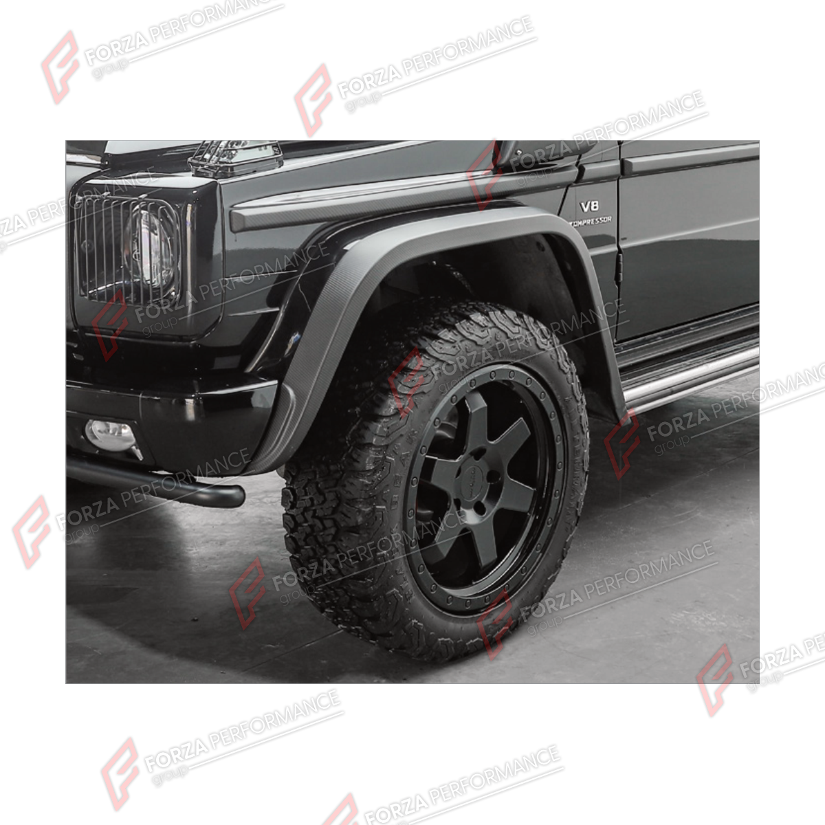 COIL SPRING LIFT KIT for MERCEDES-BENZ G-CLASS W463 G55 2008 - 2018 FORZA PERFORMANCE custom fit Retro Off-Road
Set includes:

Coil Spring Lift Kit
Material: Plastic, Stainless Steel

NOTE: Professional installation is required.