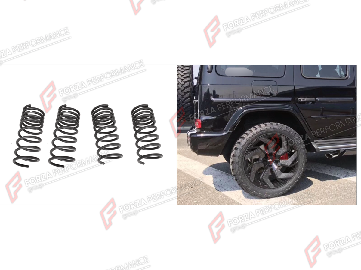 COIL SPRING LIFT KIT for Mercedes-Benz G-Class W464 G63 G350 G350D G400D G500 G550 2019 - 2024
Set includes:

Coil Spring Lift Kit
Material: Plastic, Stainless Steel

NOTE: Professional installation is required.