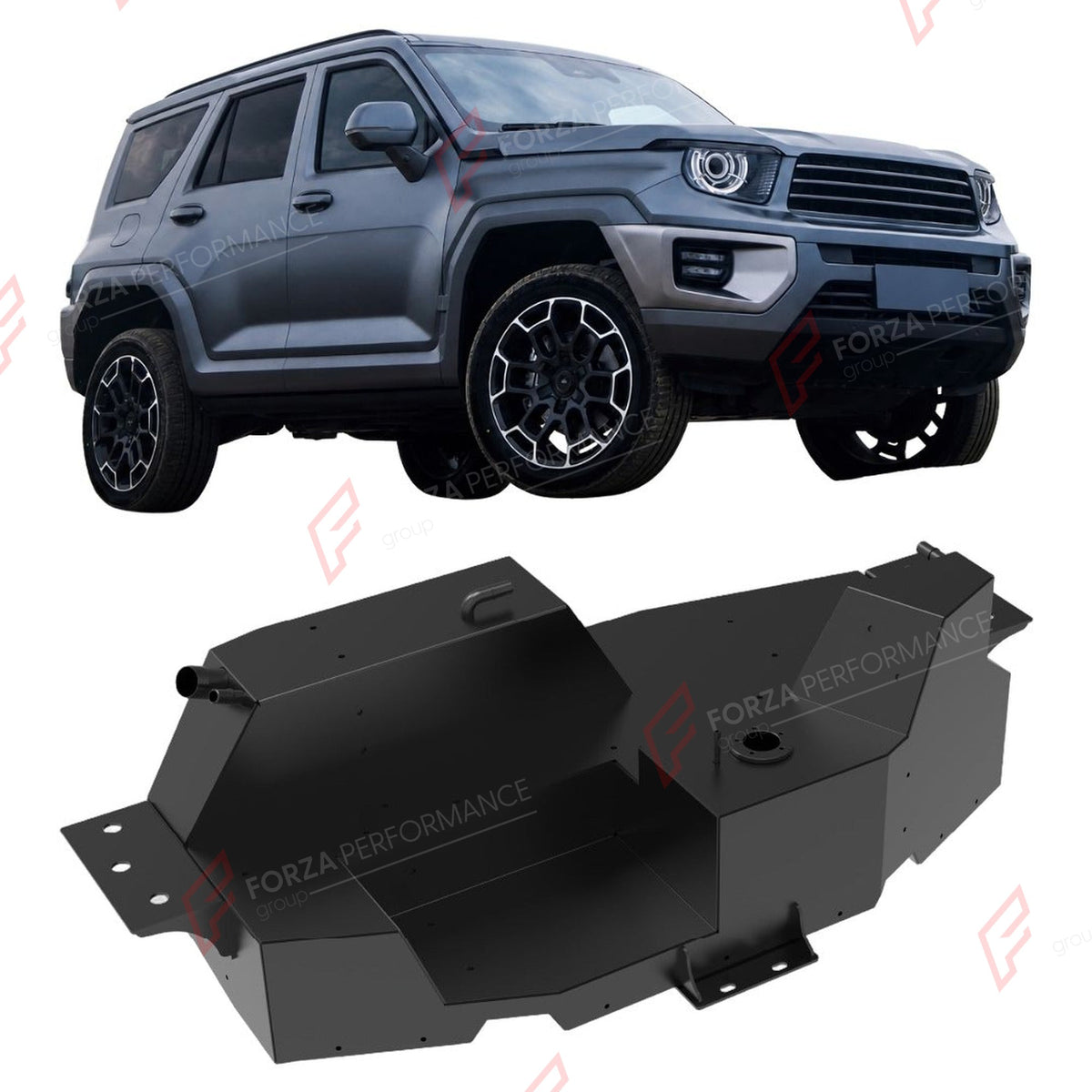 AUXILIARY LONG RANGE FUEL TANK SYSTEM 65L (EXTRA 17 GAL) EXTENDED RANGE for GWM TANK 700 HI4-T 2024+