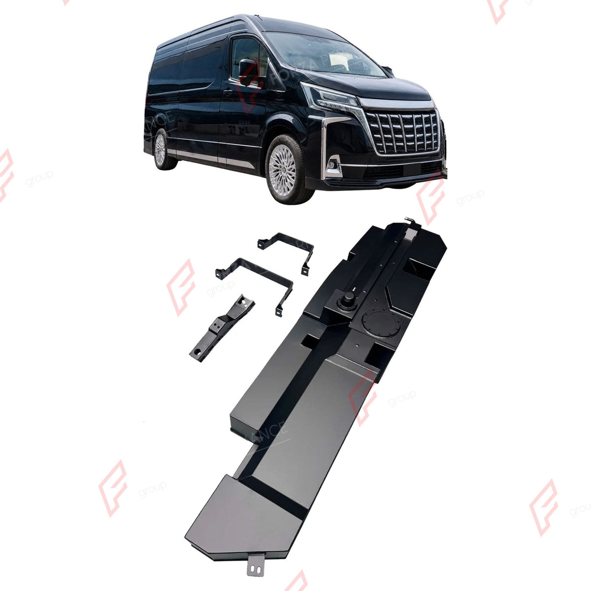 REPLACEMENT LONG RANGE FUEL TANK SYSTEM 200L, +130L (EXTRA 34 GAL) EXTENDED RANGE for TOYOTA HIACE H300 2019+ 3.5T