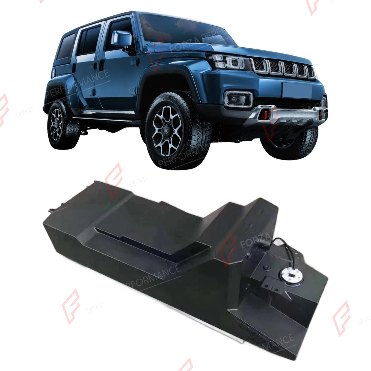 AUXILIARY LONG RANGE FUEL TANK SYSTEM 71L (EXTRA 19 GAL) EXTENDED RANGE for BAIC BJ40 2 2021+