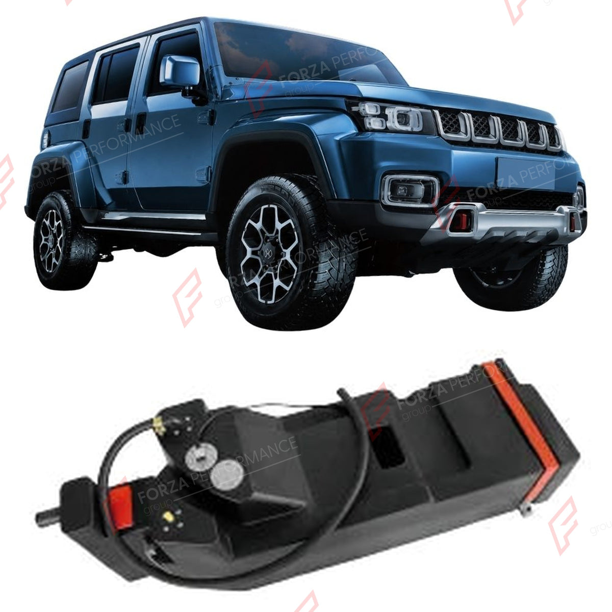 AUXILIARY LONG RANGE FUEL TANK SYSTEM 70L (EXTRA 18 GAL) EXTENDED RANGE for BAIC BJ40 2 2021+