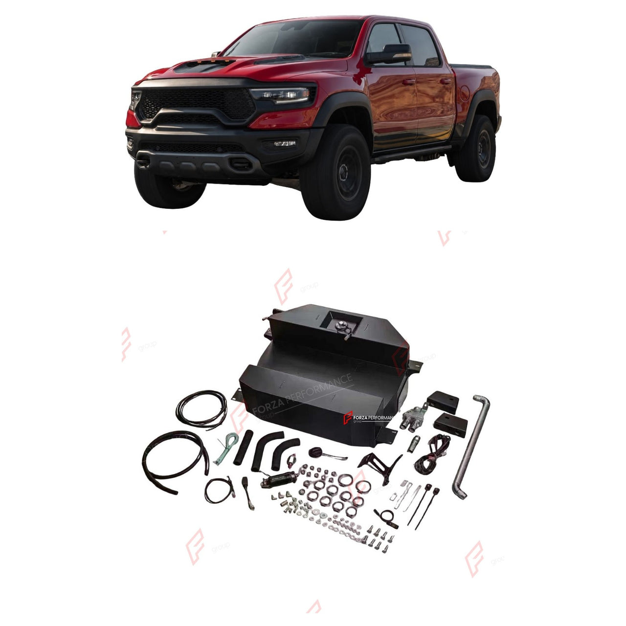 AUXILIARY LONG RANGE FUEL TANK SYSTEM 156L (EXTRA 41 GAL) EXTENDED RANGE for DODGE RAM 1500 TRX 2021+