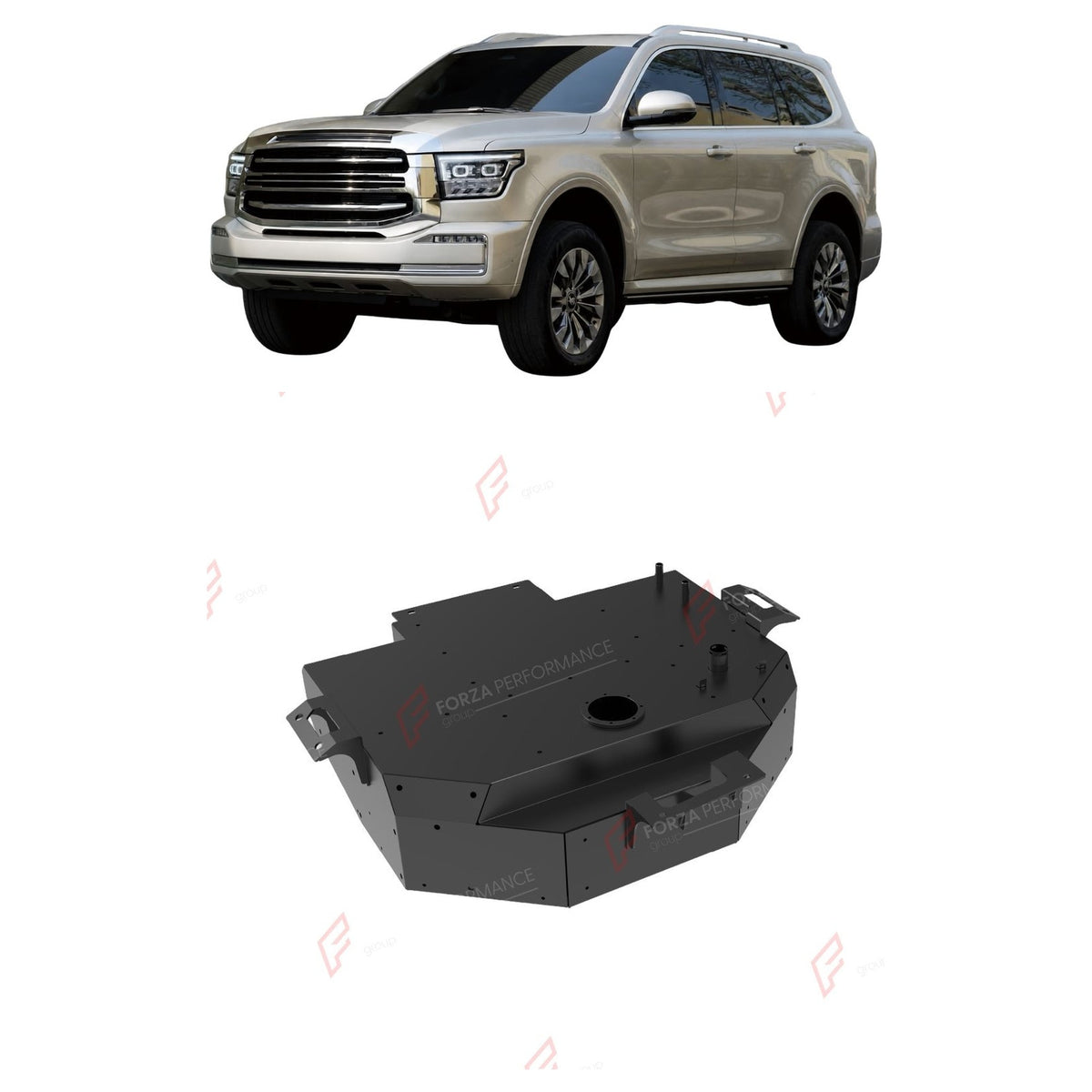AUXILIARY LONG RANGE FUEL TANK SYSTEM 122L (EXTRA 32 GAL) EXTENDED RANGE for GWM TANK 500 2022+