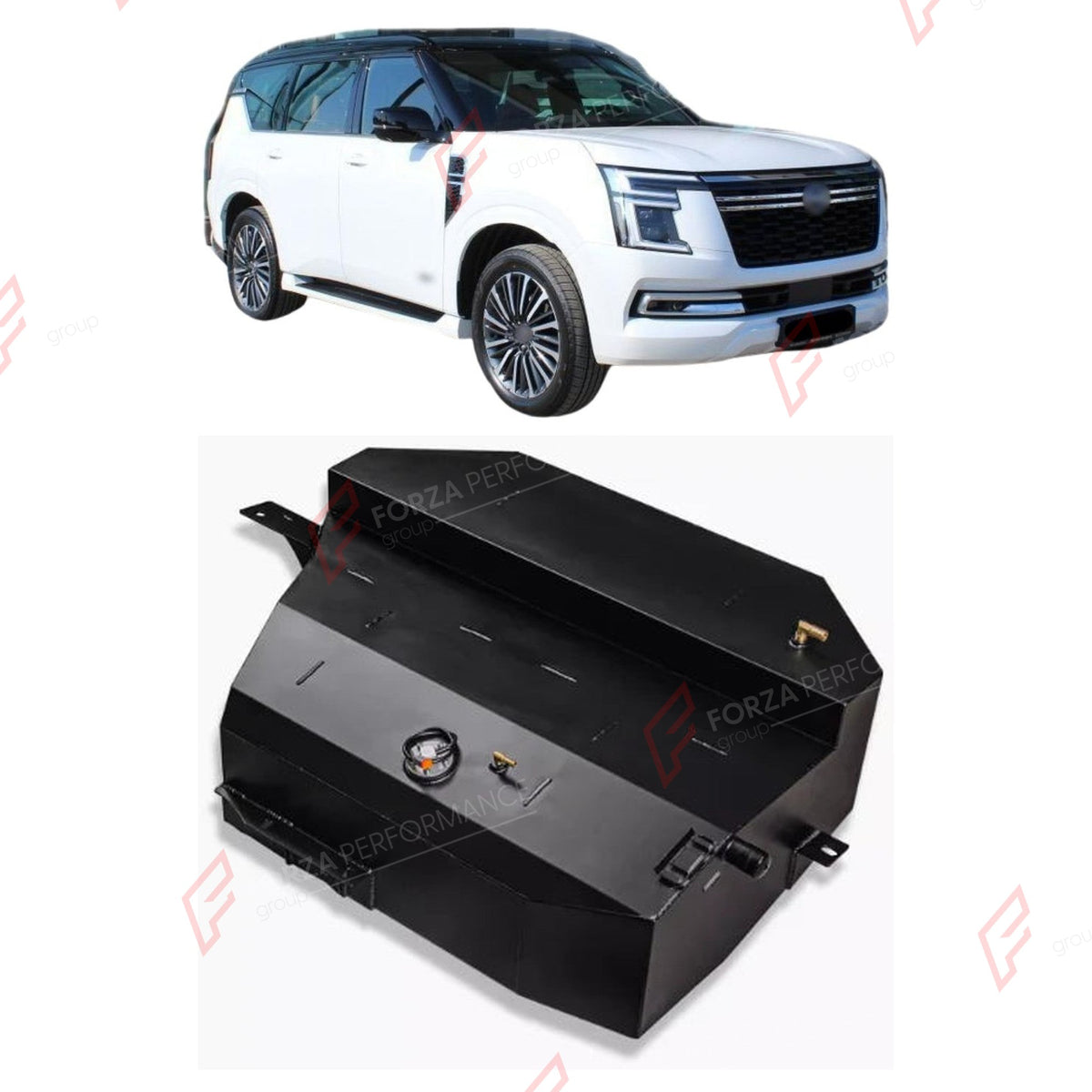 AUXILIARY LONG RANGE FUEL TANK SYSTEM 150L (EXTRA 40 GAL) EXTENDED RANGE for NISSAN PATROL / ARMADA (Y62) 2014+