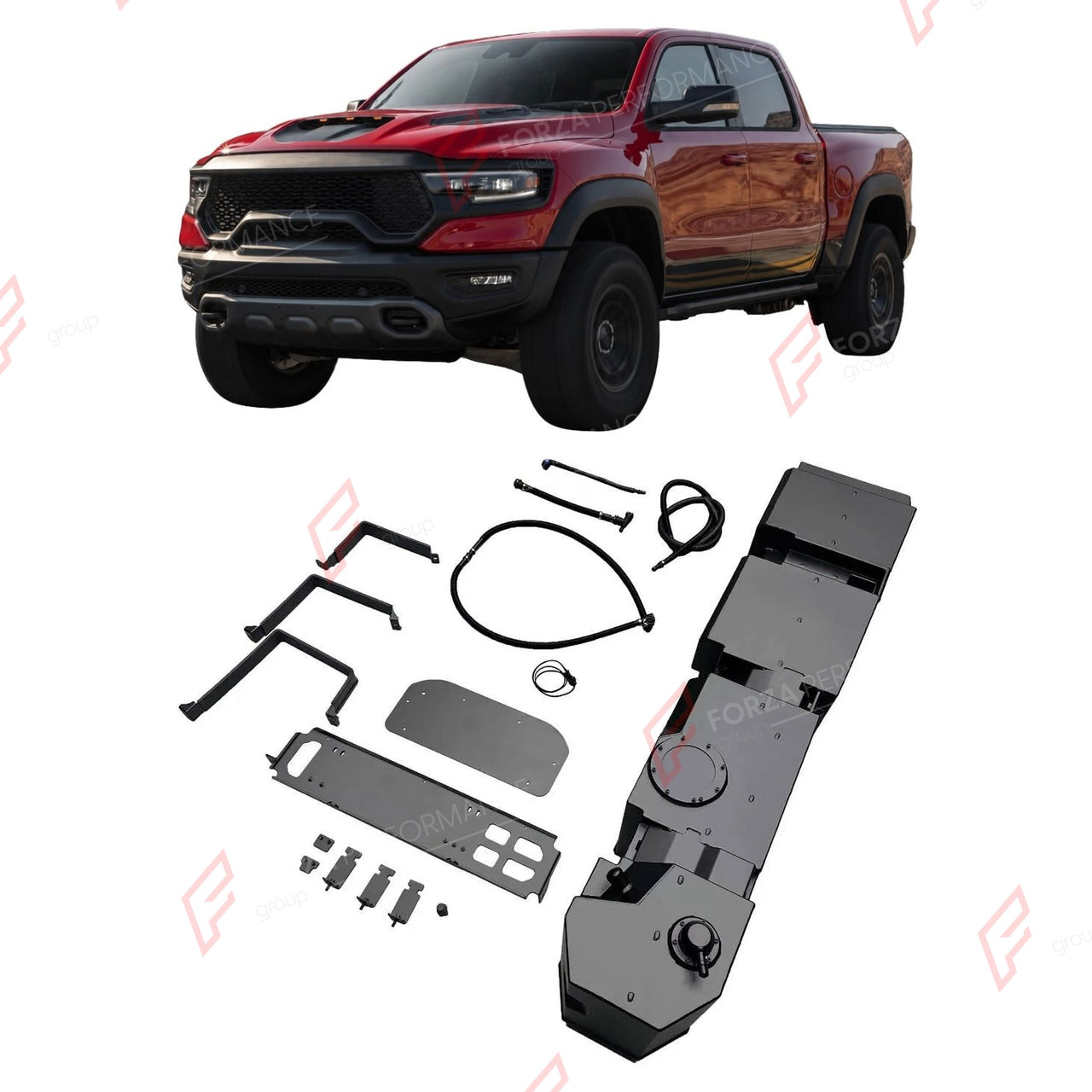 REPLACEMENT LONG RANGE FUEL TANK SYSTEM 186L, +61L (EXTRA 16 GAL) EXTENDED RANGE for DODGE RAM 1500 TRX 2021+