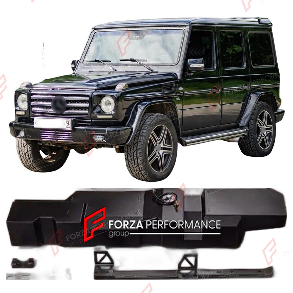 AUXILIARY LONG RANGE FUEL TANK SYSTEM 65L (EXTRA 17 GAL) EXTENDED RANGE for MERCEDES BENZ G350 W463 1990 - 2017