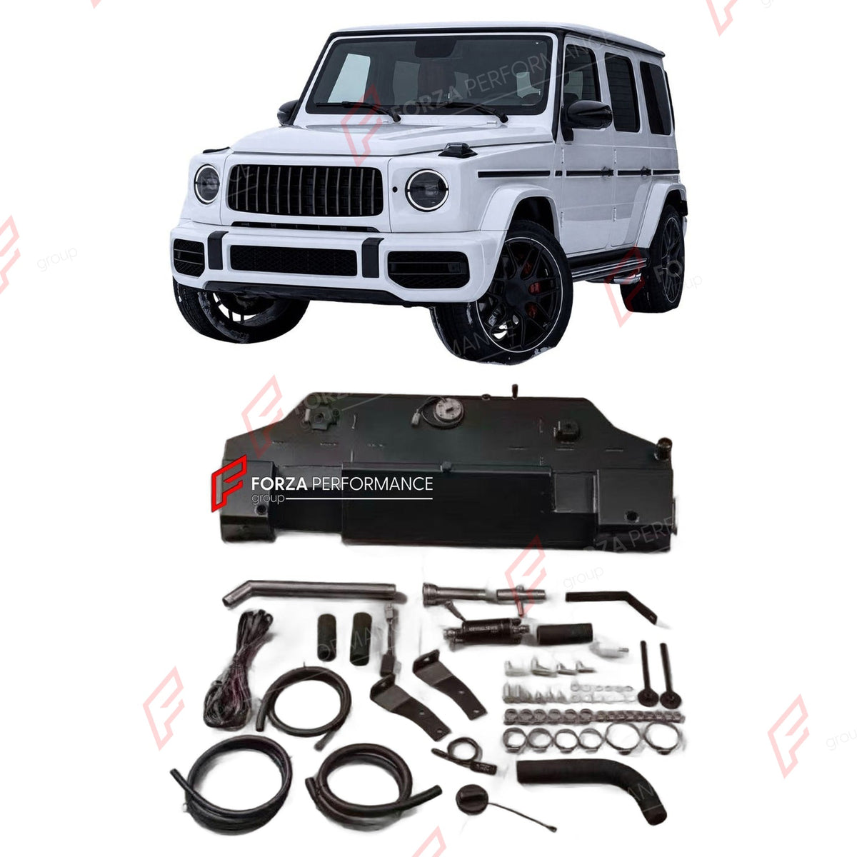 AUXILIARY LONG RANGE FUEL TANK SYSTEM 75L (EXTRA 20 GAL) EXTENDED RANGE for MERCEDES BENZ G CLASS G500 W463A W464 2018 - 2024