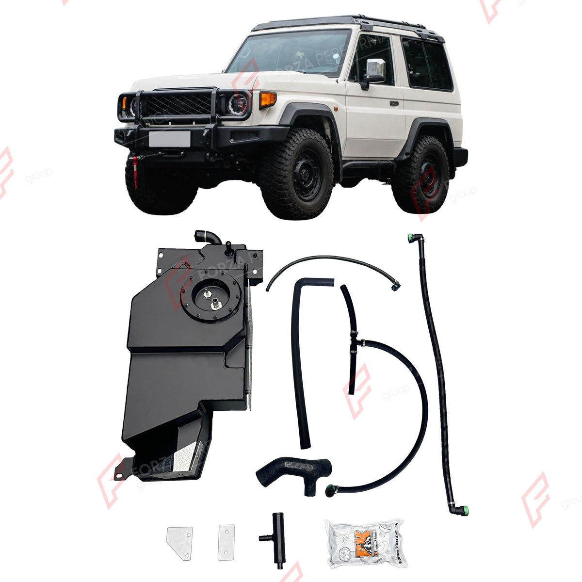 COMBO LONG RANGE FUEL TANK SYSTEM KIT 168L, +78L (EXTRA 21 GAL) EXTENDED RANGE for TOYOTA LAND CRUISER LC71 2.8T DIESEL 2007+