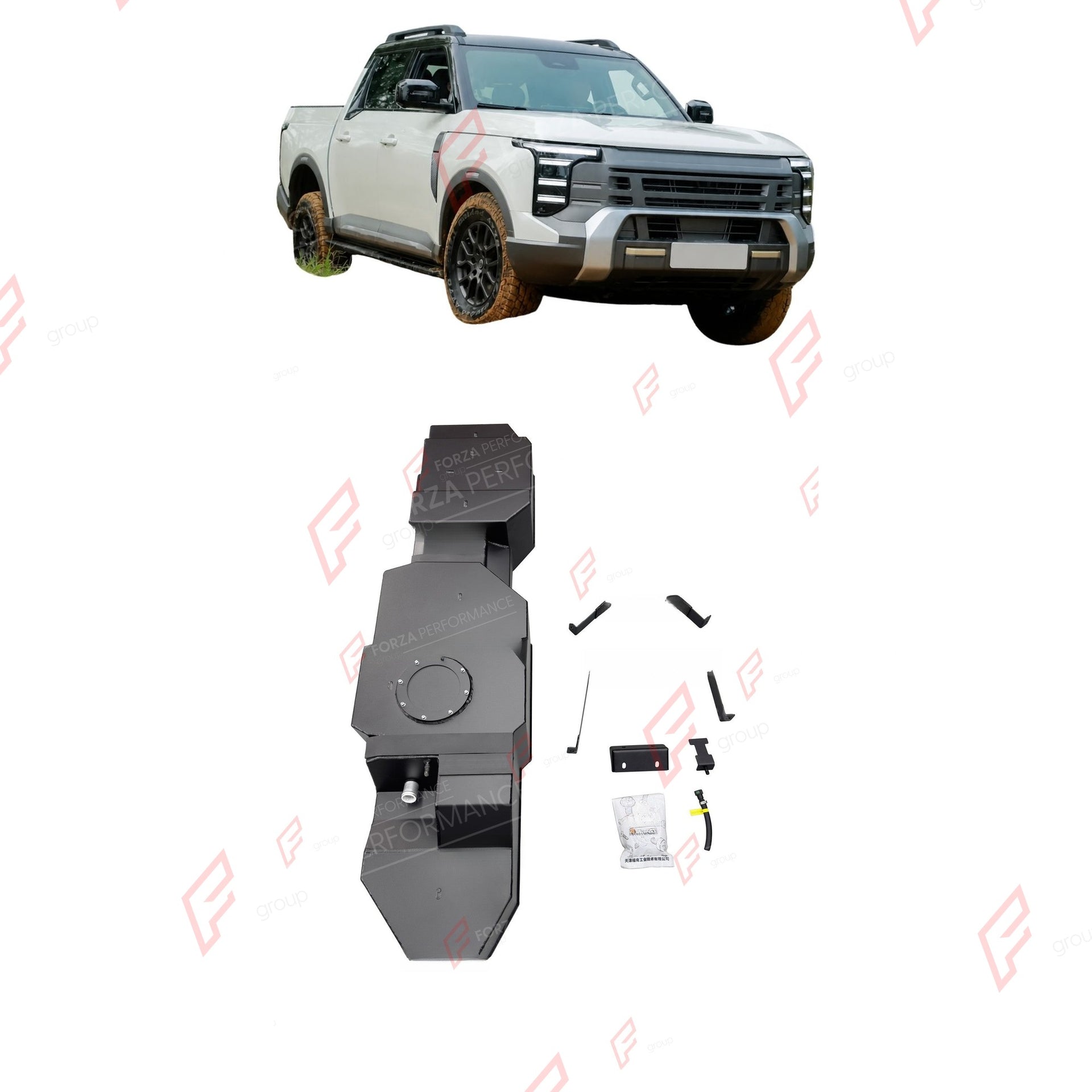 REPLACEMENT LONG RANGE FUEL TANK SYSTEM 135L, +62L (EXTRA 16 GAL) EXTENDED RANGE for NISSAN FRONTIER 2.0 HYBRID PETROL 2025+