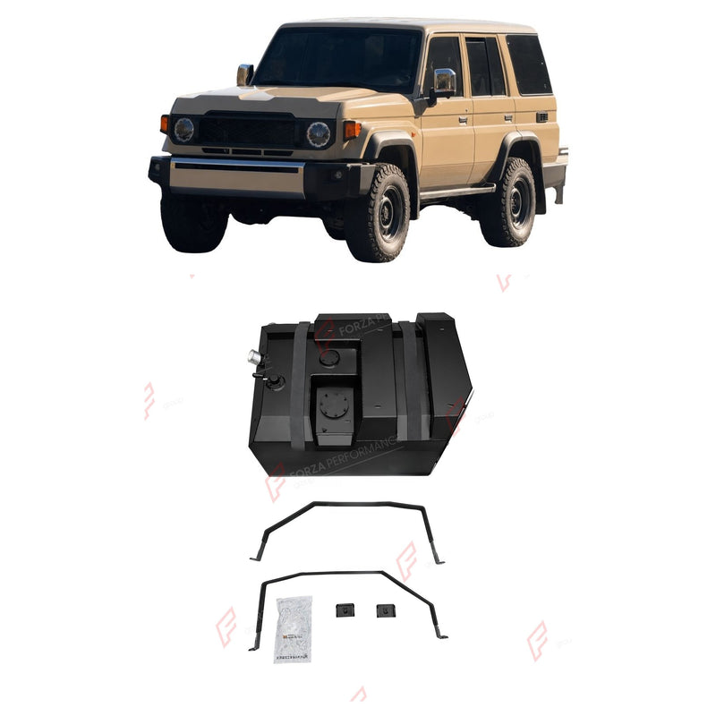 REPLACEMENT LONG RANGE FUEL TANK SYSTEM 180L, +90L (EXTRA 24 GAL) EXTENDED RANGE for TOYOTA LAND CRUISER LC76 4.5T DIESEL 2007+