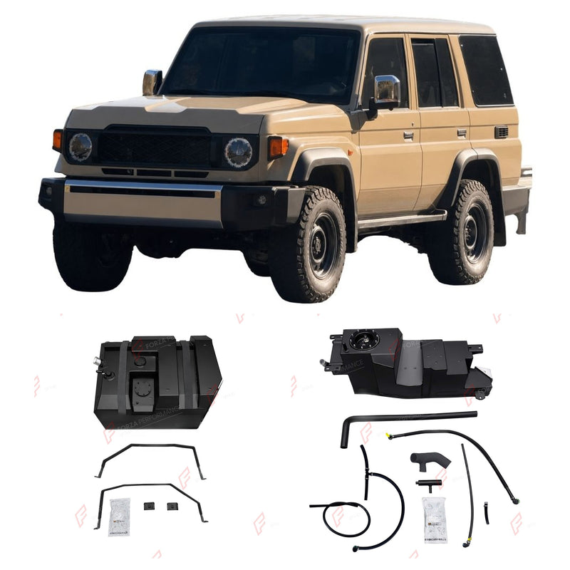 COMBO LONG RANGE FUEL TANK SYSTEM KIT 225L, +135L (EXTRA 36 GAL) EXTENDED RANGE for TOYOTA LAND CRUISER LC76 4.5T DIESEL 2007+