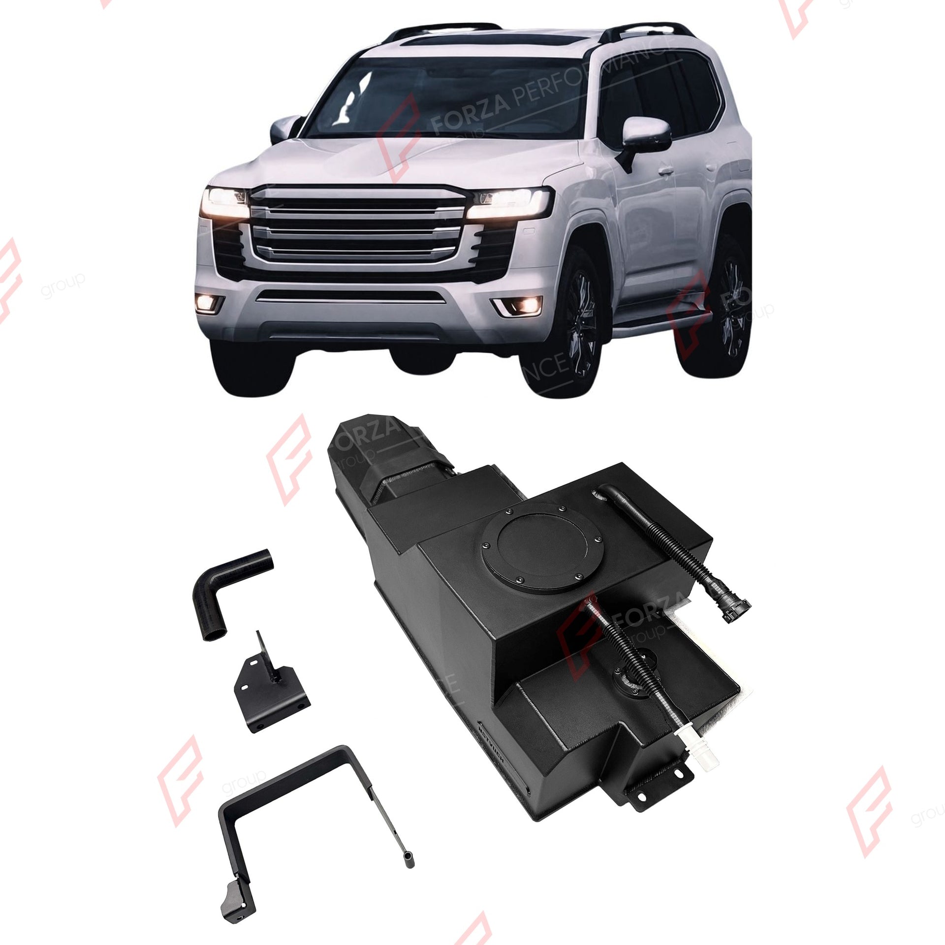 AUXILIARY LONG RANGE FUEL TANK SYSTEM 54L (EXTRA 14 GAL) EXTENDED RANGE for TOYOTA LAND CRUISER LC300 3.3T EU SPEC DIESEL 2021+