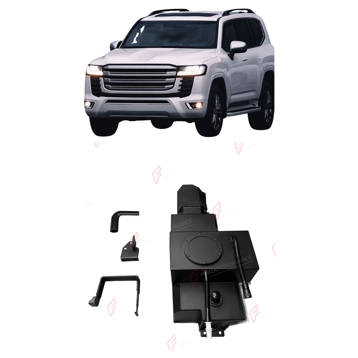 AUXILIARY LONG RANGE FUEL TANK SYSTEM 54L (EXTRA 14 GAL) EXTENDED RANGE for TOYOTA LAND CRUISER LC300 3.3T GCC SPEC DIESEL 2021+