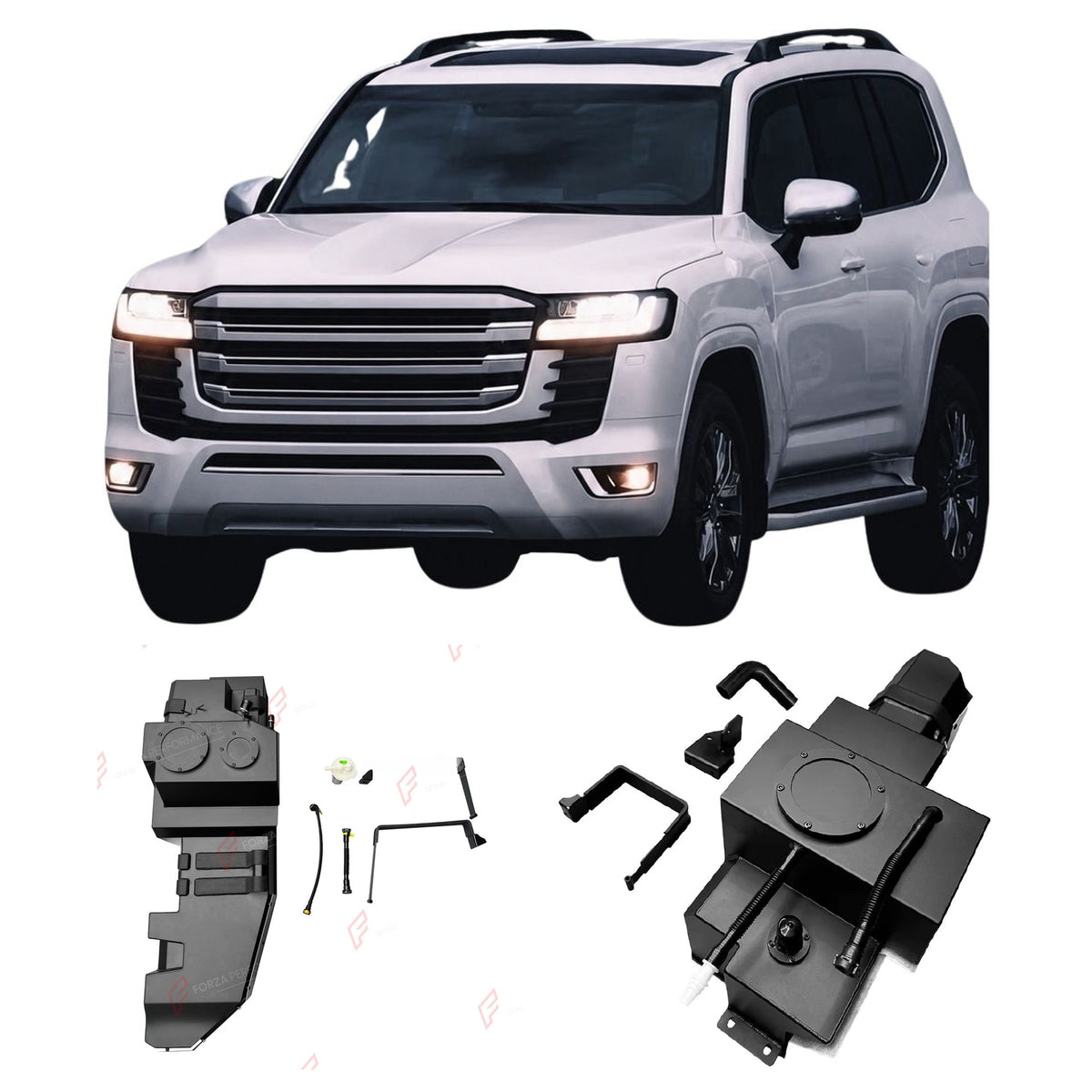 COMBO LONG RANGE FUEL TANK SYSTEM KIT 164L, +84L (EXTRA 22 GAL) EXTENDED RANGE for TOYOTA LAND CRUISER LC300 3.3T GCC SPEC DIESEL 2021+