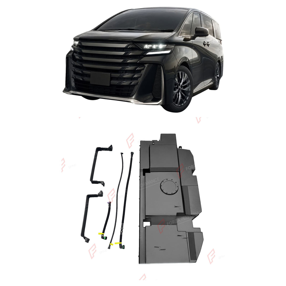 REPLACEMENT LONG RANGE FUEL TANK SYSTEM 92L, +34L (EXTRA 9 GAL) EXTENDED RANGE for TOYOTA VELLFIRE AH40 2.5L (HYBRID PETROL) 2023+