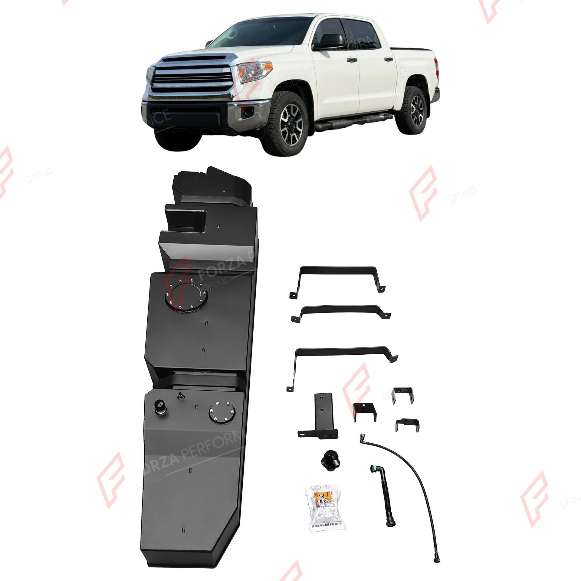 REPLACEMENT LONG RANGE FUEL TANK SYSTEM 185L, +85L (EXTRA 22 GAL) EXTENDED RANGE for TOYOTA TUNDRA (2008+) 5.7L (GASOLINE) 2008-2022