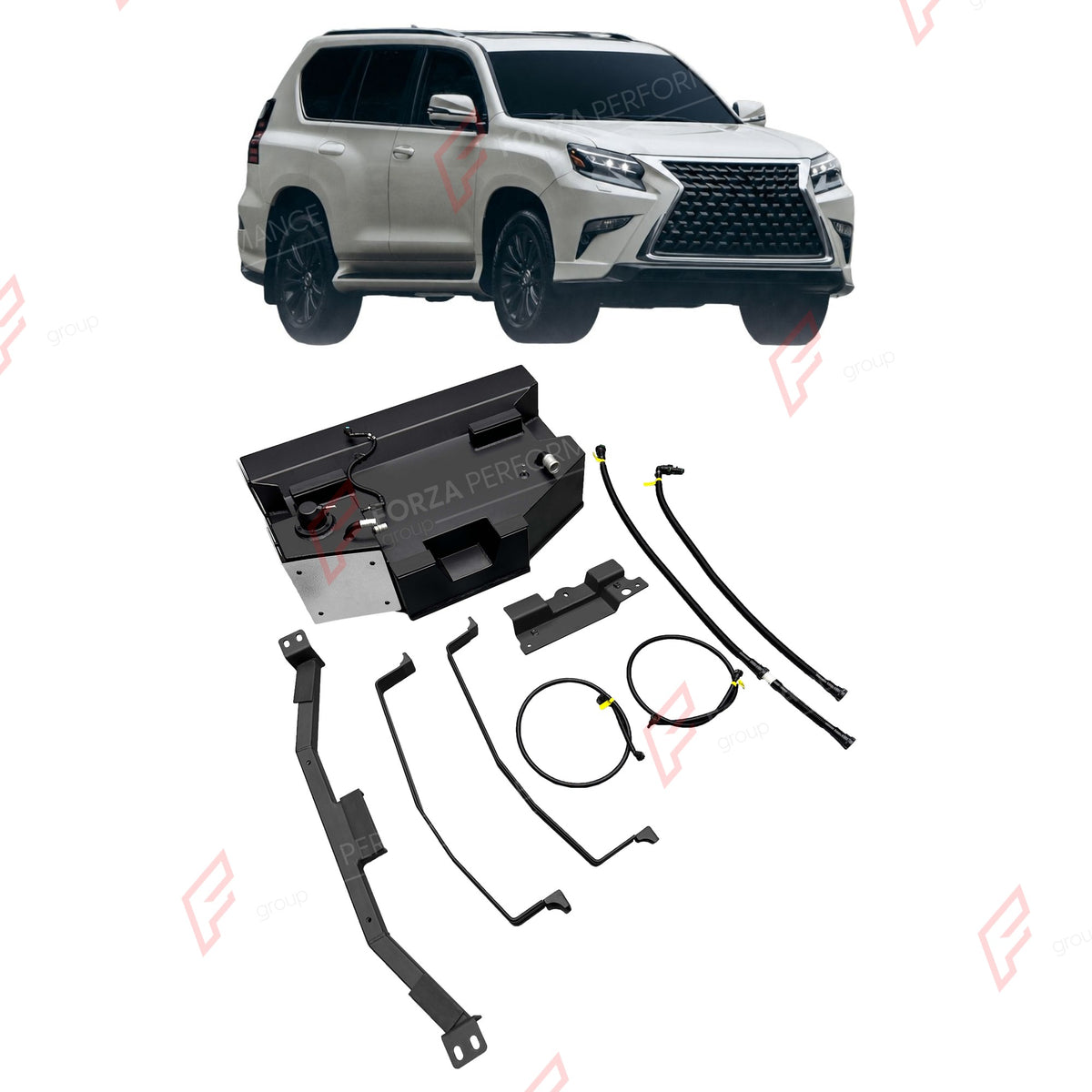 AUXILIARY LONG RANGE FUEL TANK SYSTEM 97L (EXTRA 26 GAL) EXTENDED RANGE for LEXUS GX400 4.0L (PETROL) 2010-2013