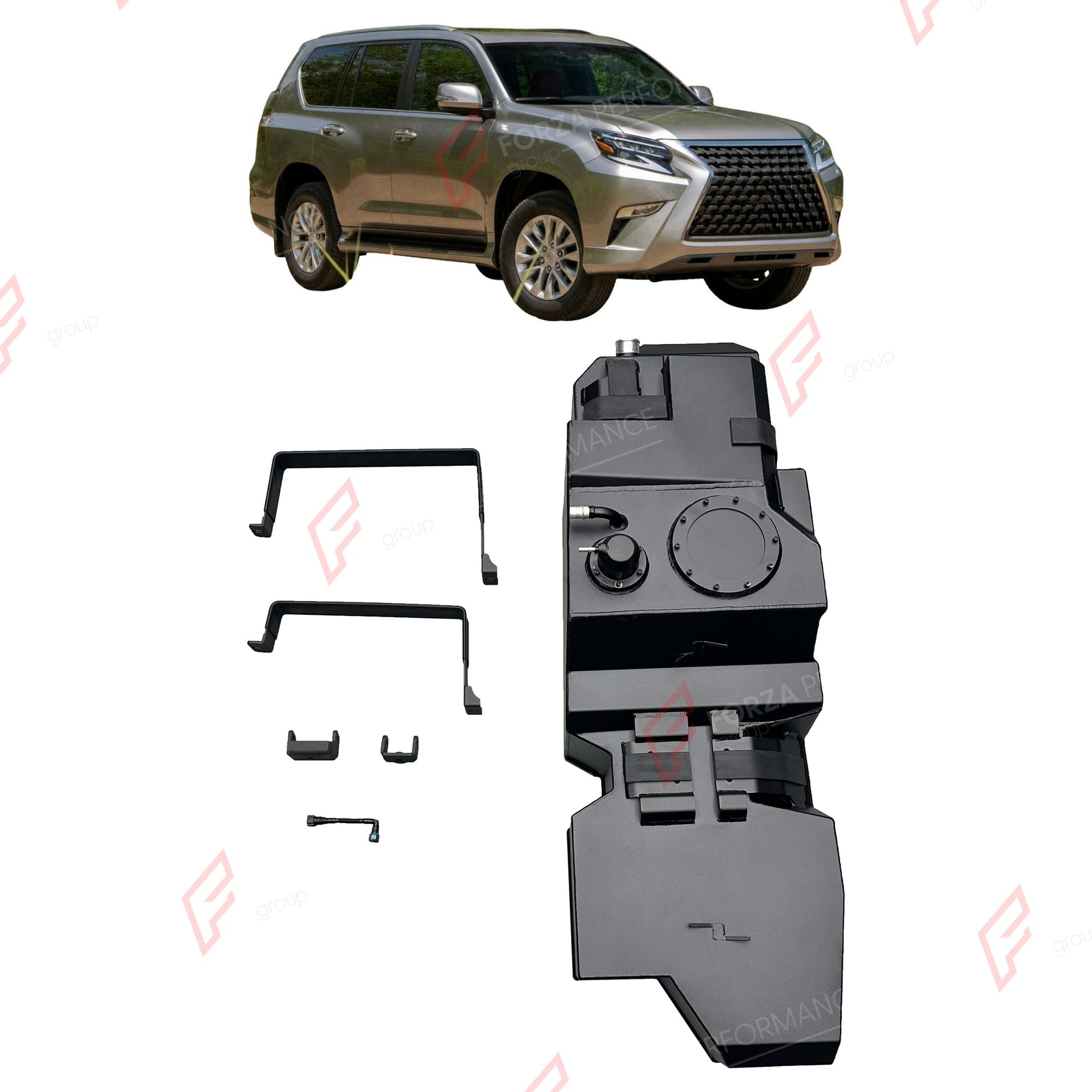 REPLACEMENT LONG RANGE FUEL TANK SYSTEM 120L, +33L (EXTRA 9 GAL) EXTENDED RANGE for LEXUS GX460 4.6L (PETROL) 2009-2023