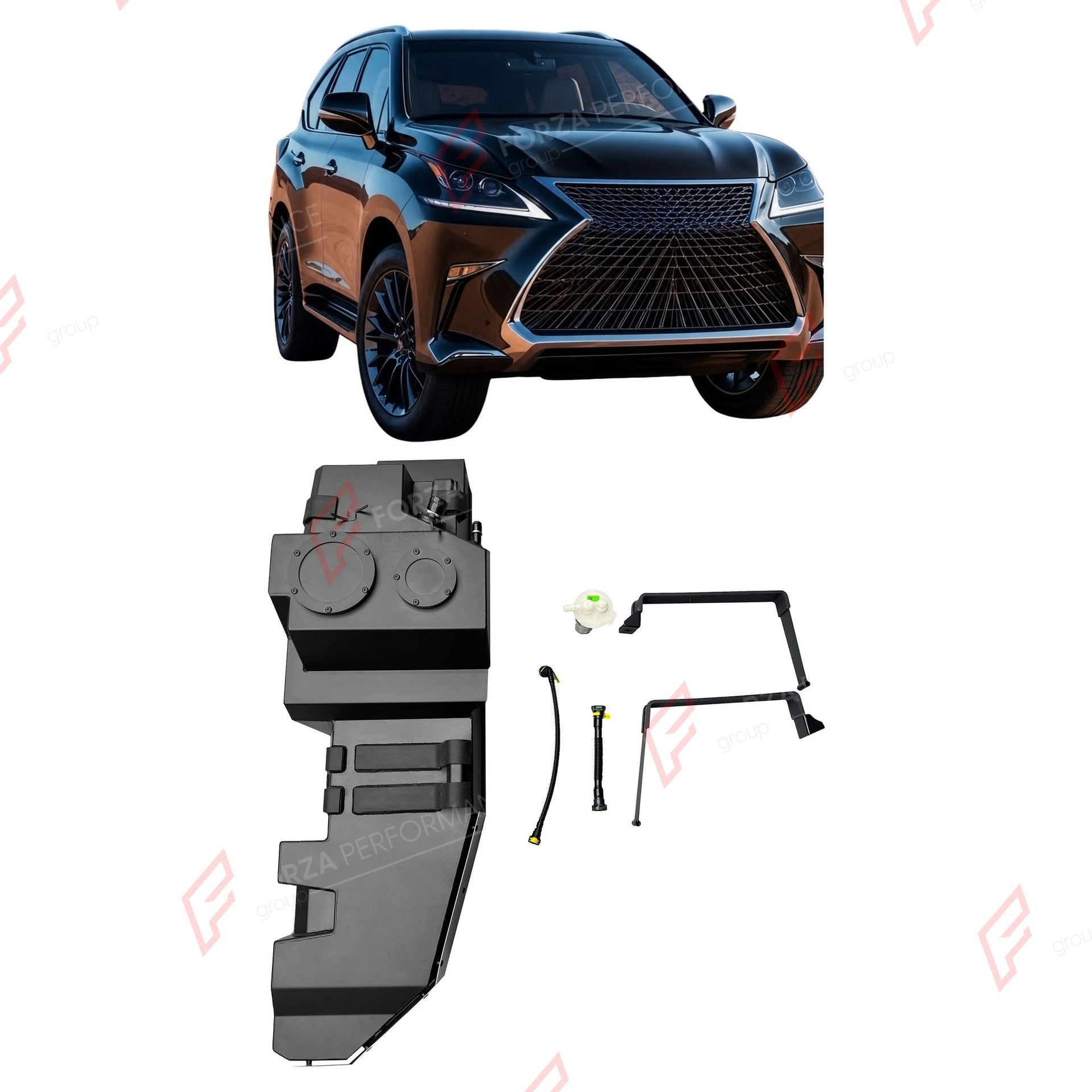 REPLACEMENT LONG RANGE FUEL TANK SYSTEM 110L, +30L (EXTRA 8 GAL) EXTENDED RANGE for LEXUS LX600 3.5TT (PETROL) 2024+