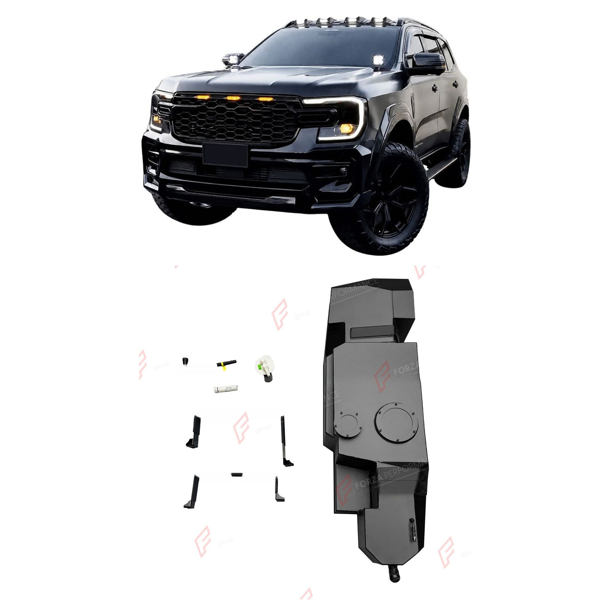 REPLACEMENT LONG RANGE FUEL TANK SYSTEM 120L, +40L (EXTRA 11 GAL) EXTENDED RANGE for FORD EVEREST 2.0T GASOLINE 2015-2024