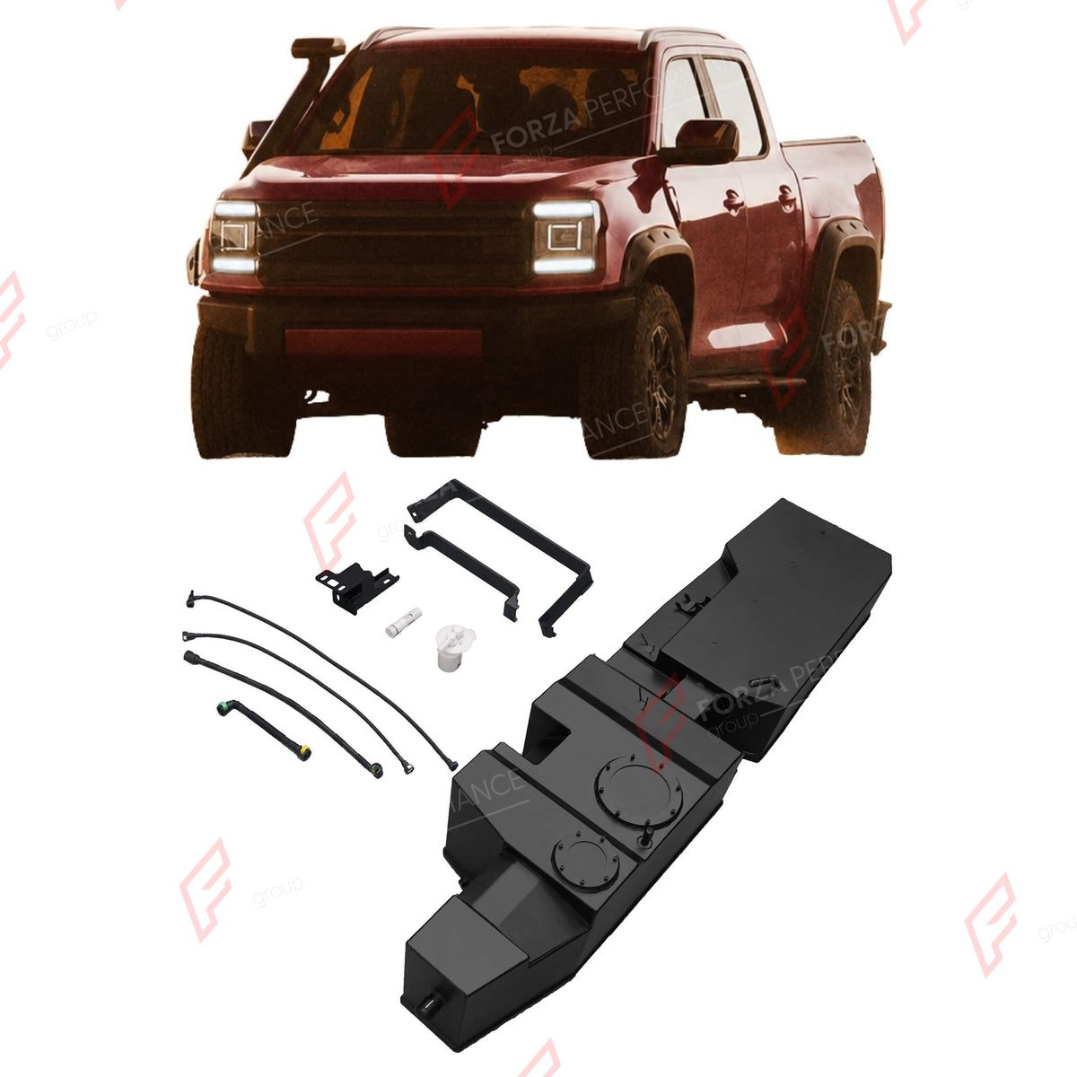 REPLACEMENT LONG RANGE FUEL TANK SYSTEM 140L, +60L (EXTRA 16 GAL) EXTENDED RANGE for JMC GRAND AVENUE 2.3T GASOLINE 2023+