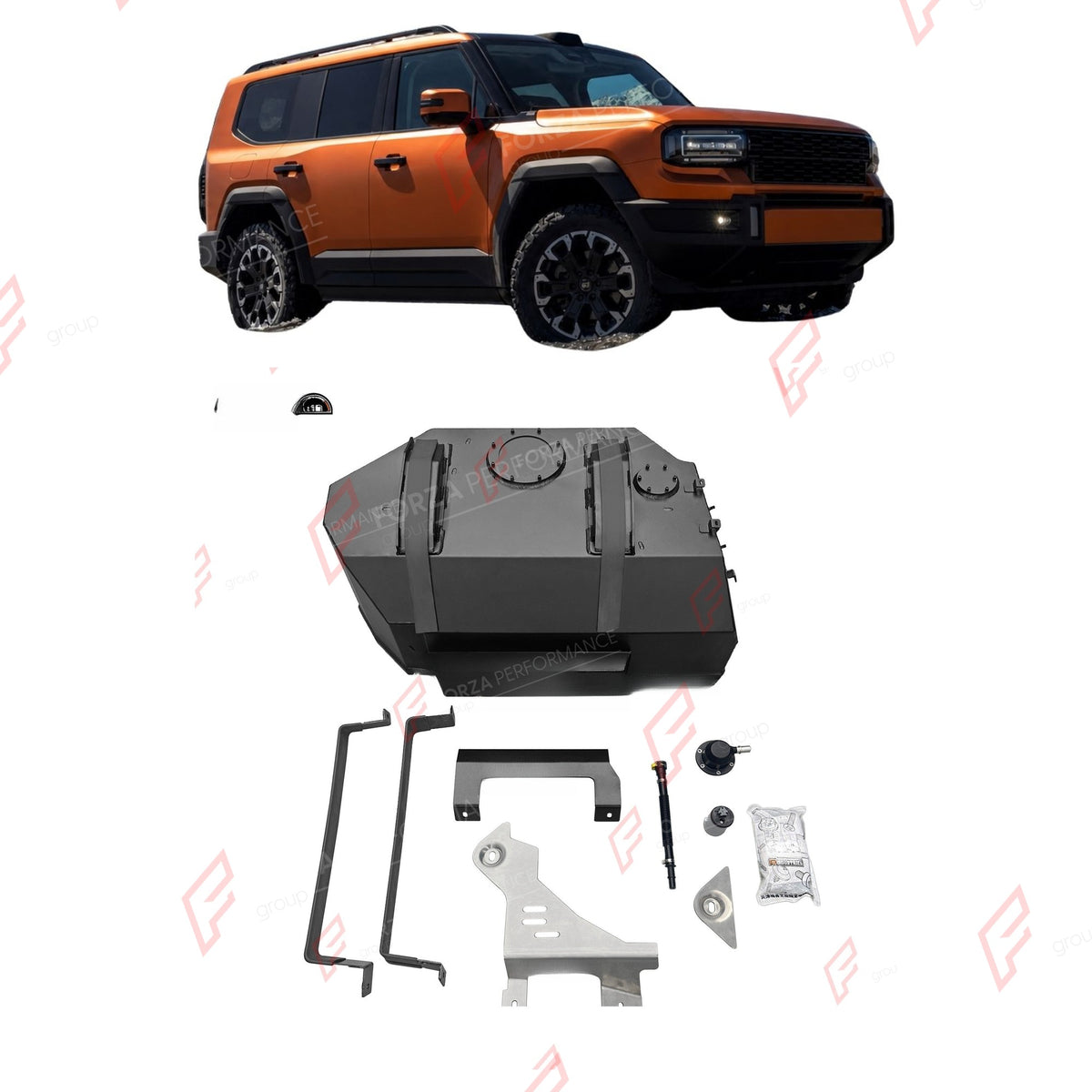 REPLACEMENT LONG RANGE FUEL TANK SYSTEM 130L, +30L (EXTRA 8 GAL) EXTENDED RANGE for JETOUR ZONGHENG G700 2.0T PETROL 2025+