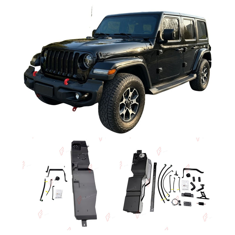 COMBO LONG RANGE FUEL TANK SYSTEM KIT 190L, +109L (EXTRA 29 GAL) EXTENDED RANGE for JEEP WRANGLER JL 2.0T PETROL (4-DOOR) 2018+