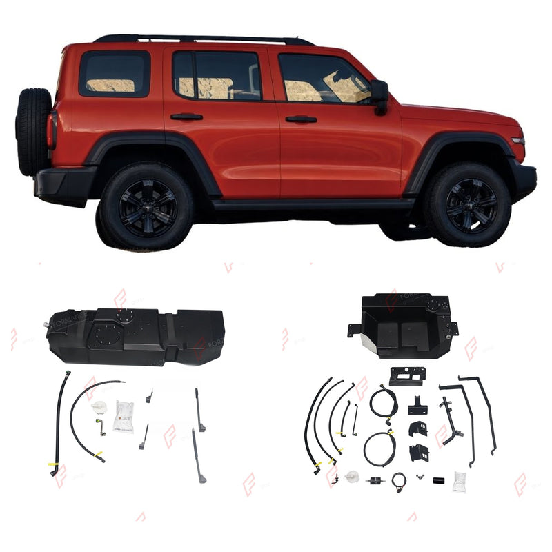 COMBO LONG RANGE FUEL TANK SYSTEM KIT 200L, +130L (EXTRA 34 GAL) EXTENDED RANGE for GWM TANK 300/400/500 HI4-T 2.0T HEV/PETROL 2025+