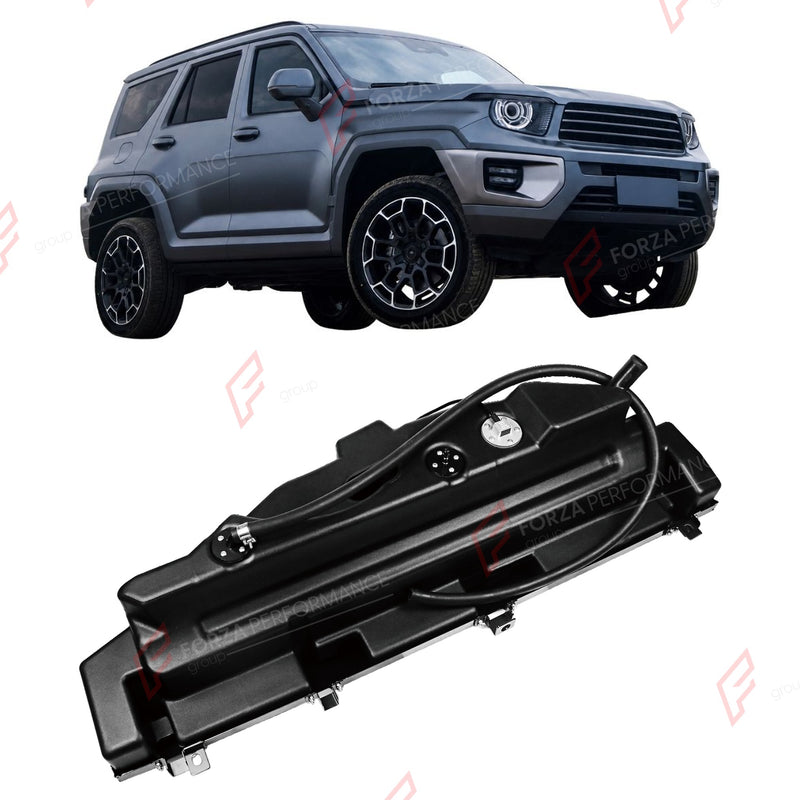 SPARE TIRE AUXILIARY LONG RANGE FUEL TANK SYSTEM 45L (EXTRA 12 GAL) EXTENDED RANGE for GWM TANK 700 HI4-T 2024+