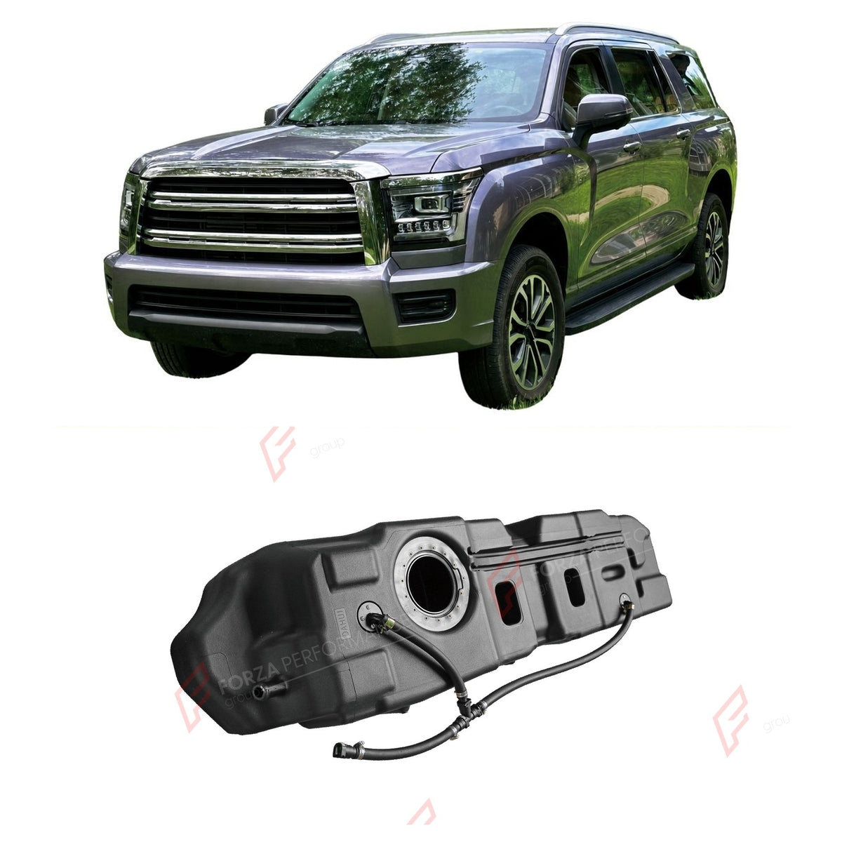 SPARE TIRE AUXILIARY LONG RANGE FUEL TANK SYSTEM 120L (EXTRA 32 GAL) EXTENDED RANGE for NEW HAVAL H5 2023+