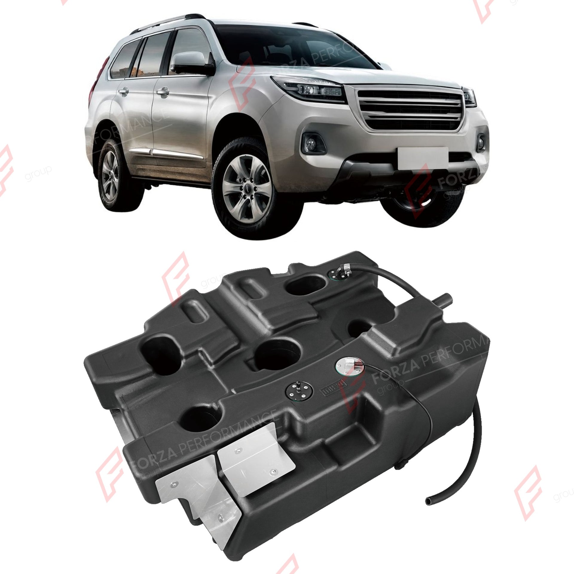 SPARE TIRE AUXILIARY LONG RANGE FUEL TANK SYSTEM 95L (EXTRA 25 GAL) EXTENDED RANGE for GWM HAVAL H9 2015+
