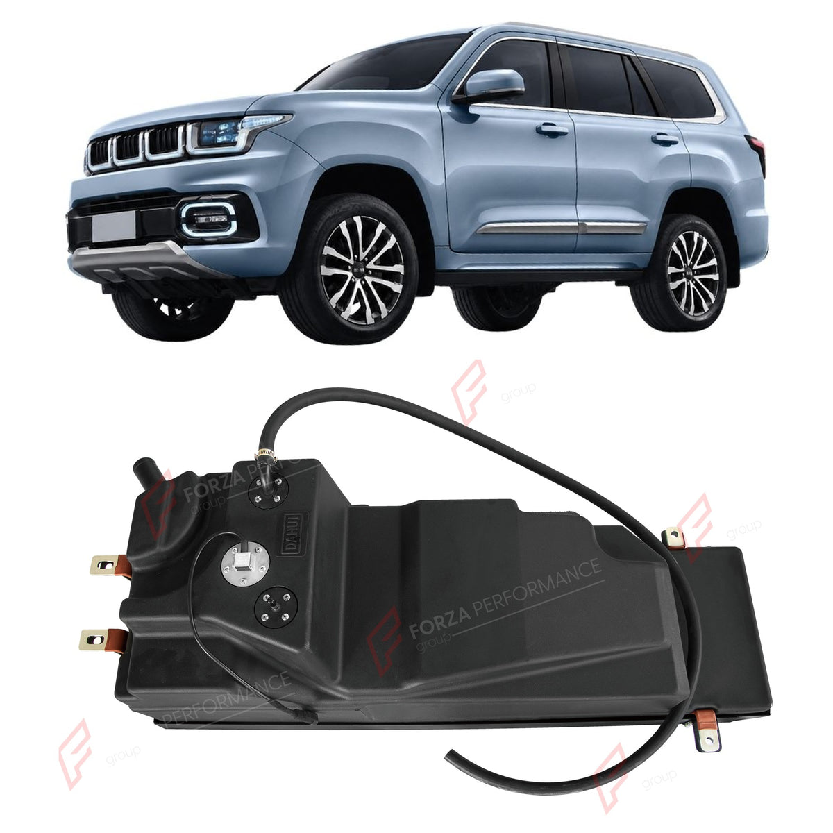 AUXILIARY LONG RANGE FUEL TANK SYSTEM 65L (EXTRA 17 GAL) EXTENDED RANGE for BAIC BJ60 2022+