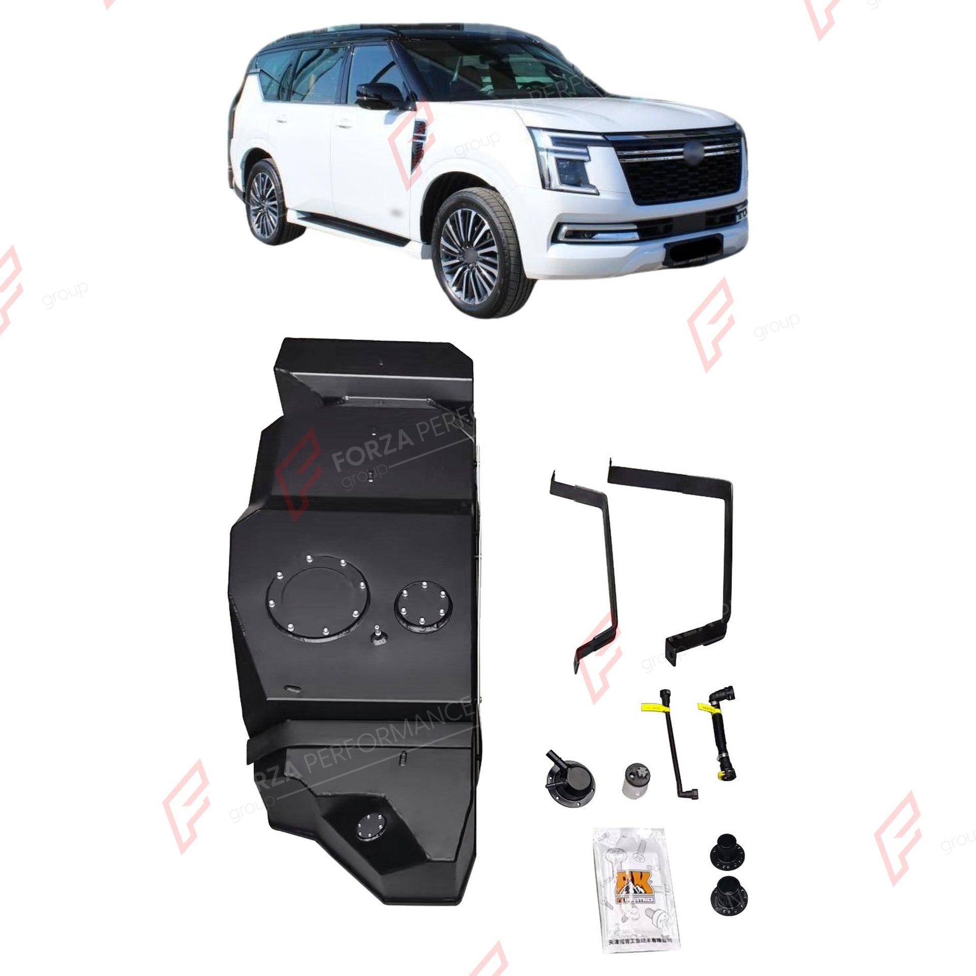 REPLACEMENT LONG RANGE FUEL TANK SYSTEM 138L, +40L (EXTRA 11 GAL) EXTENDED RANGE for NISSAN PATROL Y63 3.5TT GASOLINE 2025+