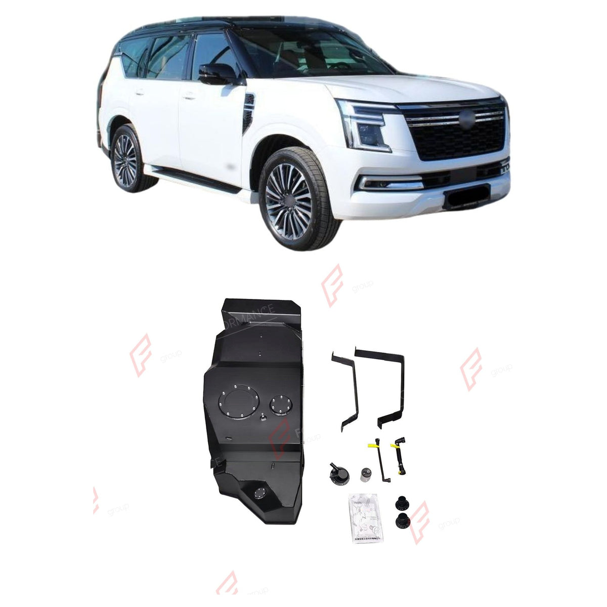 REPLACEMENT LONG RANGE FUEL TANK SYSTEM 138L, +40L (EXTRA 11 GAL) EXTENDED RANGE for NISSAN PATROL Y63 3.5TT GASOLINE 2025+