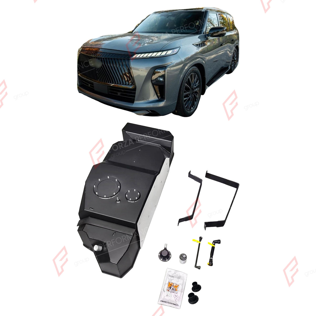 REPLACEMENT LONG RANGE FUEL TANK SYSTEM 138L, +40L (EXTRA 11 GAL) EXTENDED RANGE for INFINITI QX80 3.5TT GASOLINE 2025+