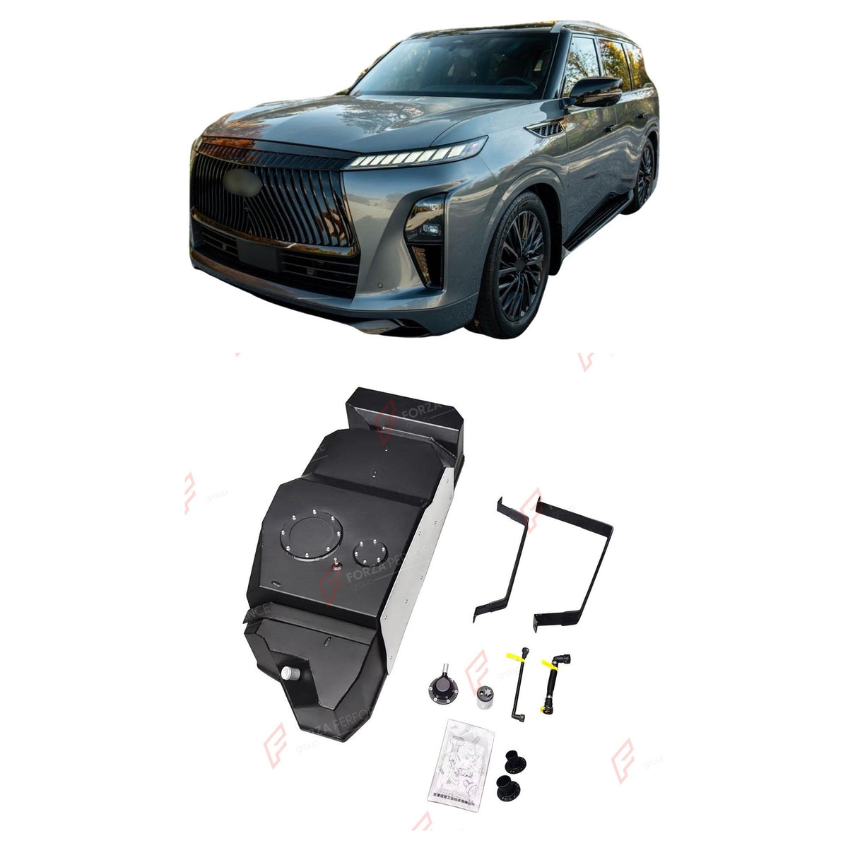 REPLACEMENT LONG RANGE FUEL TANK SYSTEM 138L, +40L (EXTRA 11 GAL) EXTENDED RANGE for INFINITI QX80 3.5TT GASOLINE 2025+