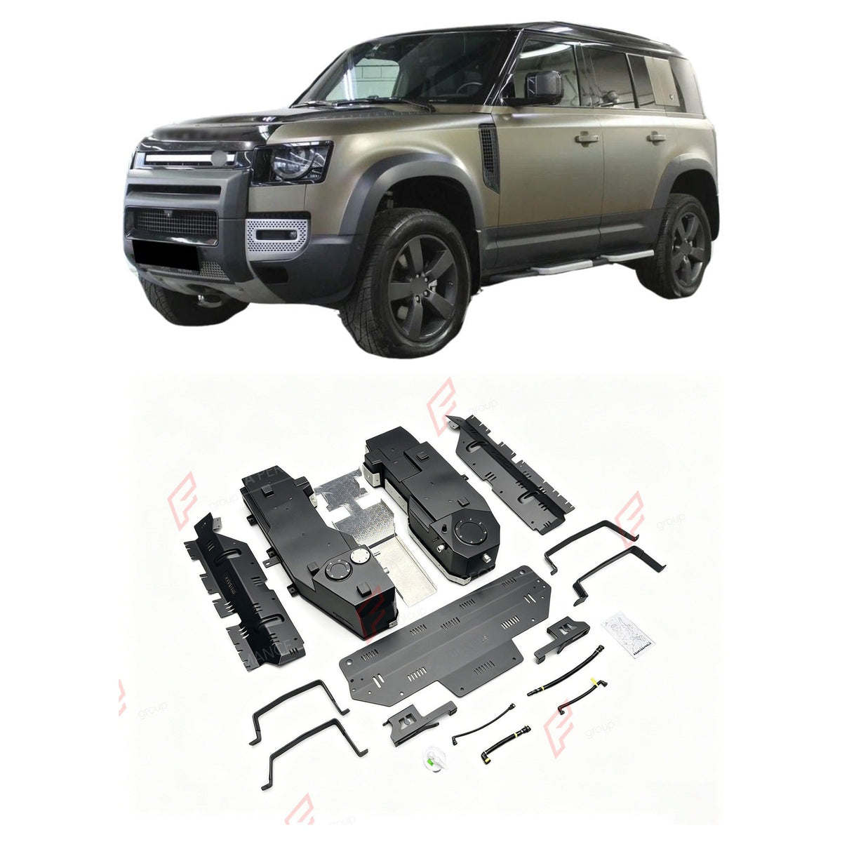 REPLACEMENT LONG RANGE FUEL TANK SYSTEM 185L, +95L (EXTRA 25 GAL) EXTENDED RANGE for LAND ROVER DEFENDER 110 3.0T/5.0T GASOLINE 2020+