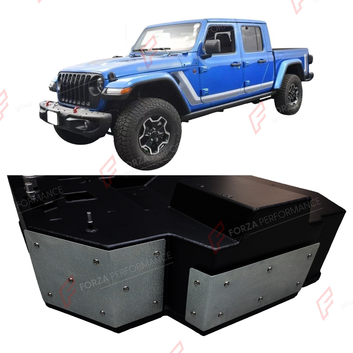 AUXILIARY LONG RANGE FUEL TANK SYSTEM 132L (EXTRA 35 GAL) EXTENDED RANGE for JEEP GLADIATOR JT 3.6L PETROL 2020+