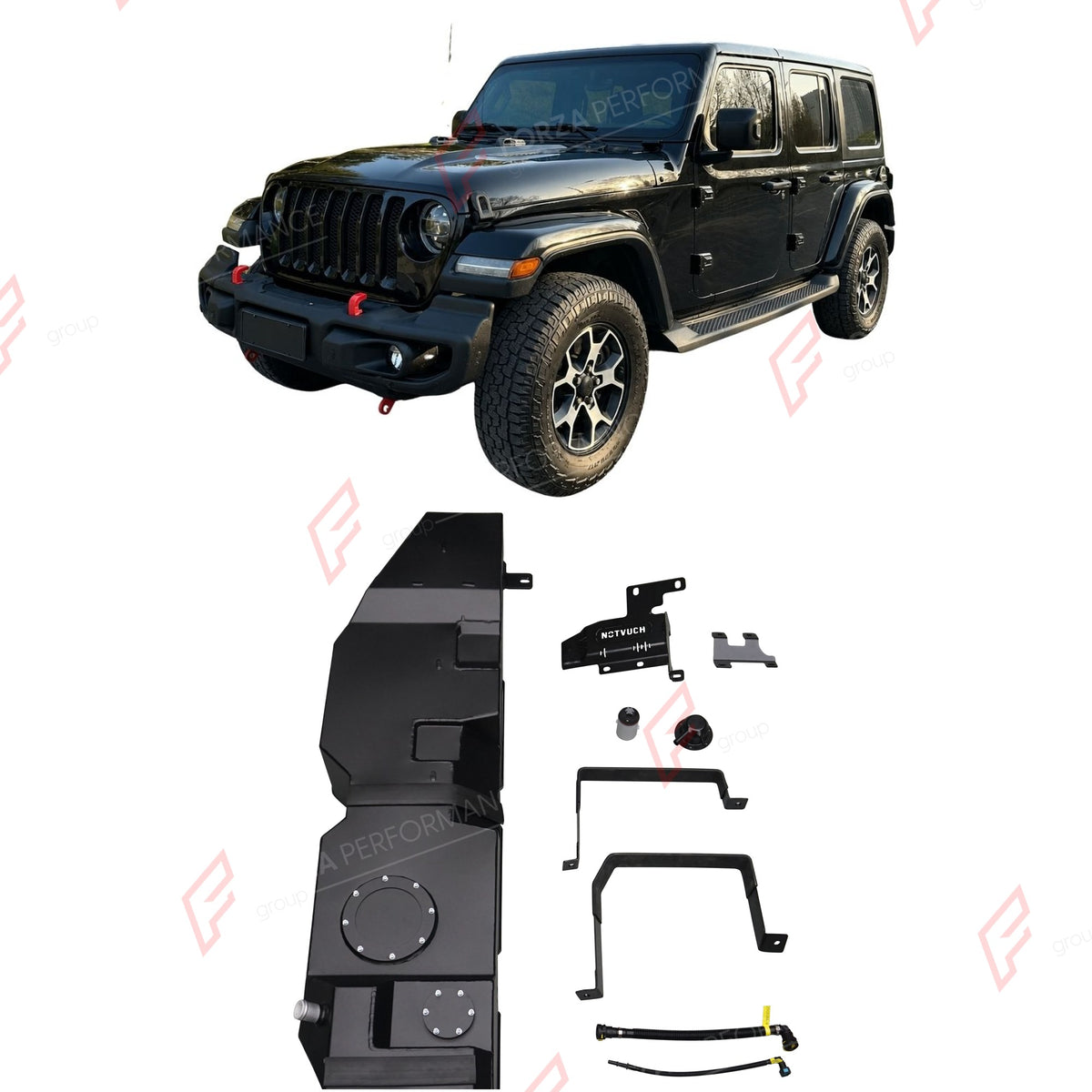 REPLACEMENT LONG RANGE FUEL TANK SYSTEM 100L, +35L (EXTRA 9 GAL) EXTENDED RANGE for JEEP WRANGLER JL 4XE 2.0T PLUG-IN HYBRID 2021+