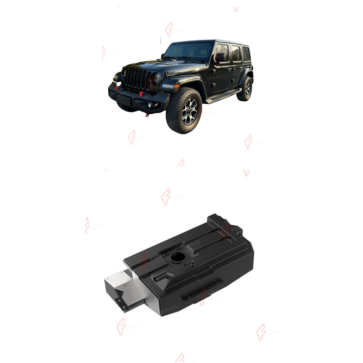 AUXILIARY LONG RANGE FUEL TANK SYSTEM 53L (EXTRA 14 GAL) EXTENDED RANGE for JEEP WRANGLER JL 4XE 2.0T PLUG-IN HYBRID 2021+