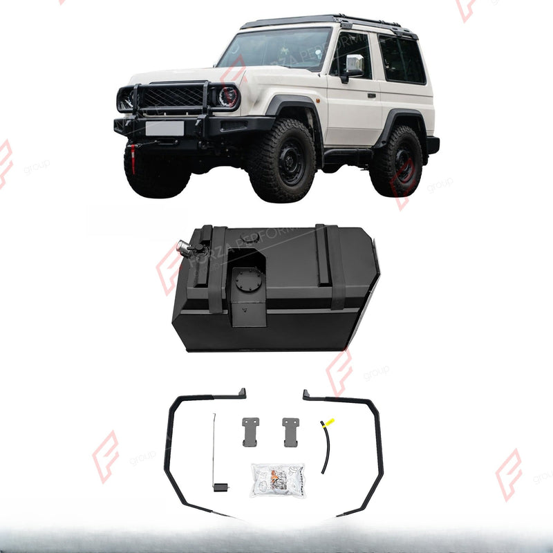 REPLACEMENT LONG RANGE FUEL TANK SYSTEM 131L, +41L (EXTRA 11 GAL) EXTENDED RANGE for TOYOTA LAND CRUISER LC71 (70-SERIES SWB) 4.0L V6 PETROL 2014-2023