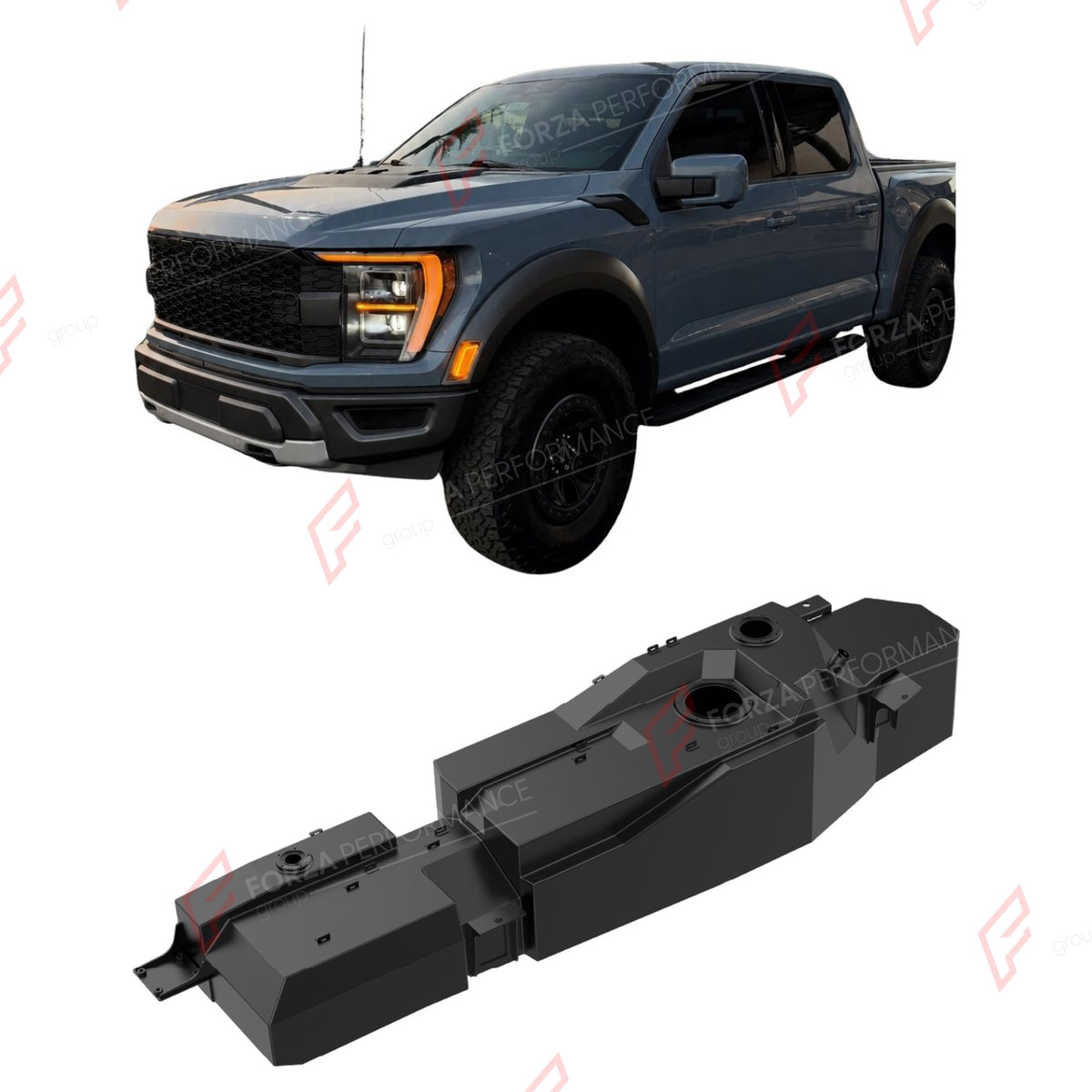 REPLACEMENT LONG RANGE FUEL TANK SYSTEM 200L, +64L (EXTRA 17 GAL) EXTENDED RANGE for FORD F-150 RAPTOR 3.5L ECOBOOST 2021+