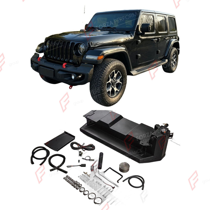 AUXILIARY LONG RANGE FUEL TANK SYSTEM 85L (EXTRA 22 GAL) EXTENDED RANGE for JEEP WRANGLER JK 3.8L V6 / 3.6L PENTASTAR 2007-2018
