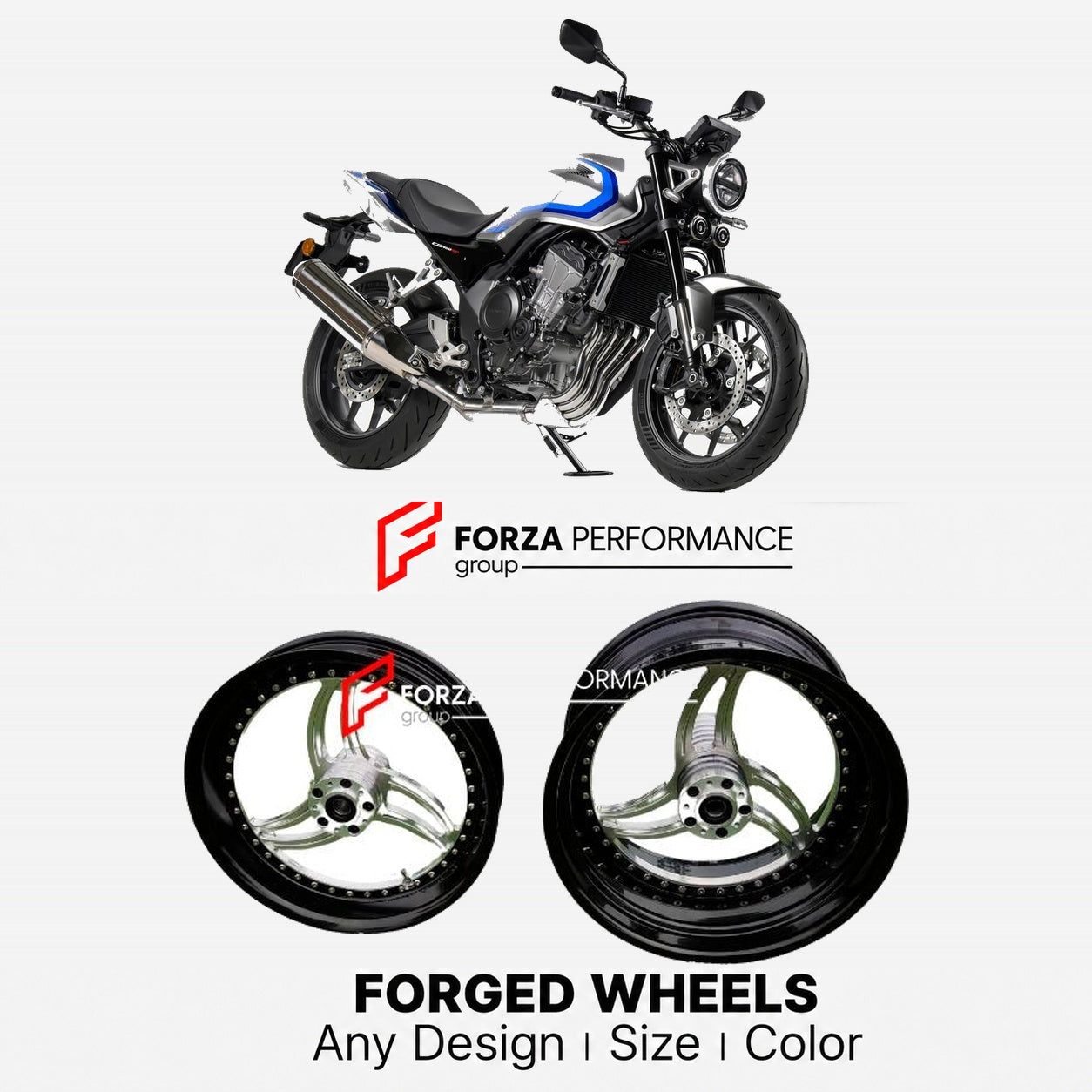 CUSTOM FORGED WHEELS RIMS for HONDA CB400 SUPER FOUR