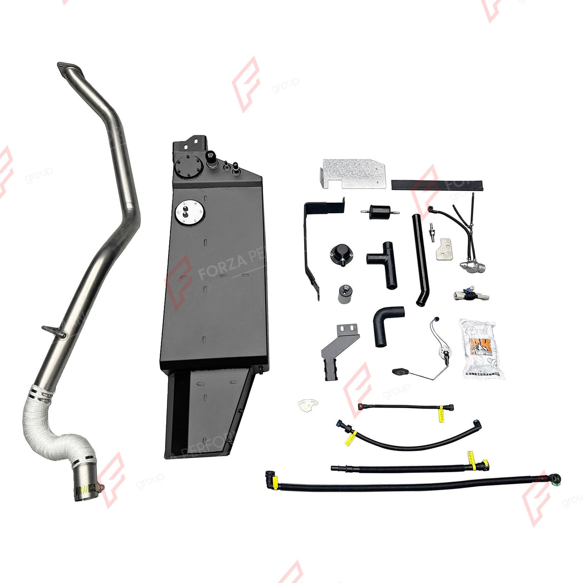 COMBO LONG RANGE FUEL TANK SYSTEM KIT 178L, +98L (EXTRA 26 GAL) EXTENDED RANGE for FORD BRONCO U725 2.3T 2.7T GASOLINE (4-DOOR) 2021+
